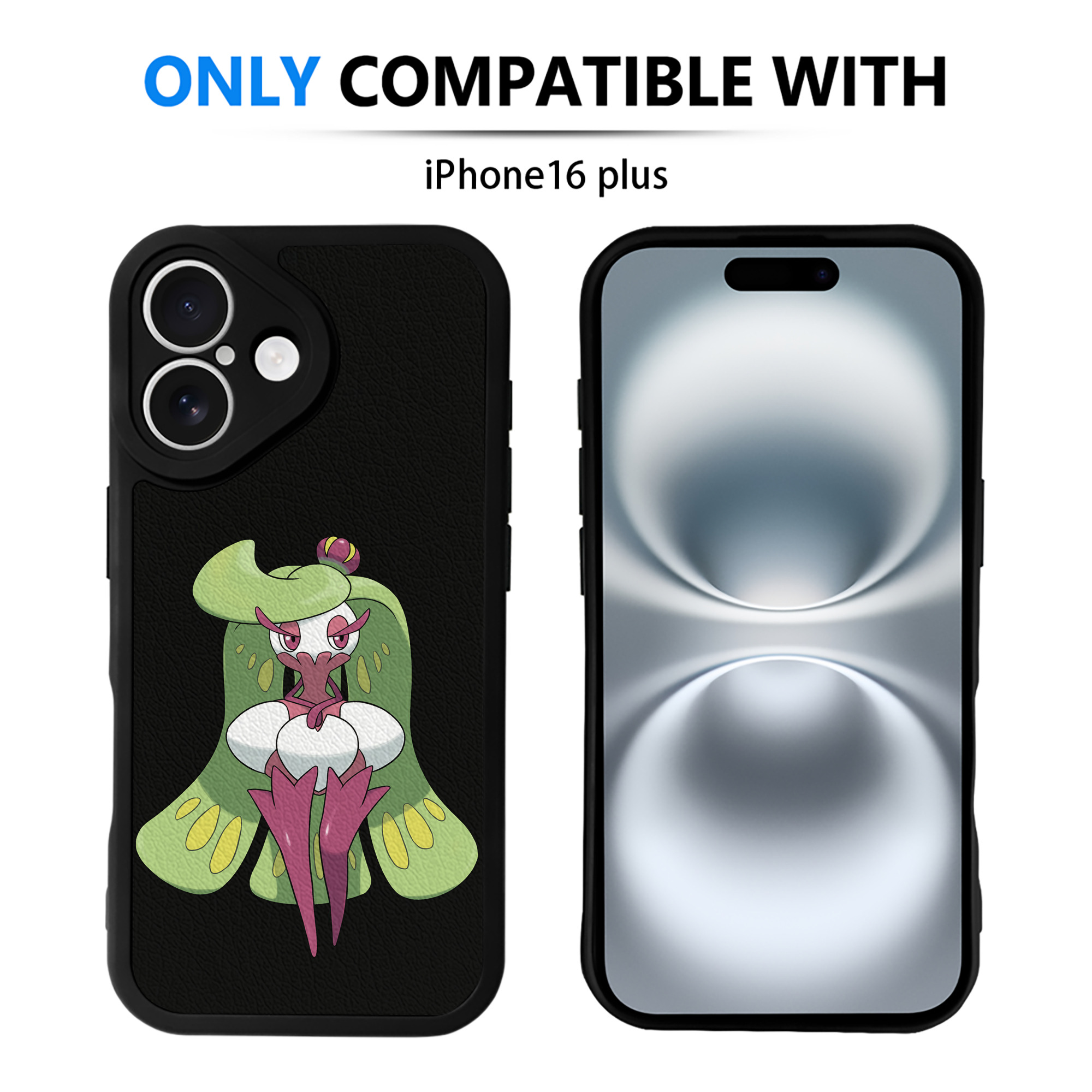 （画像用） ポケットモンスター Pokémon 【iPhone 16シリーズ対応】シリコンスマホケース（レザー調） 材質：シリコン